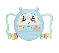 LDAUYZLING 3 en 1 Batería Musical para Niños Sonido Ligero Instrumentos de Batería Electrónica Educativos Multifunción Portátil (Azul)