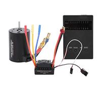 LDAUYZLING 3650 3500KV Tarjeta de programa de motor sin escobillas 60A ESC con BEC impermeable para coche 1/10 RC