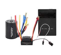 LDAUYZLING 3650 3900KV Tarjeta de programa de motor sin escobillas 60A ESC con BEC impermeable para coche 1/10 RC