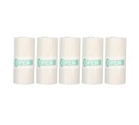 LDAUYZLING 5 rollos de papel térmico autoadhesivo de 2,2 pulgadas de largo y 1 pulgada de ancho Impresión de papel térmico transparente para página web de documentos fotográficos