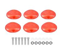 LDAUYZLING 6 uds., botón de Cuerda de Guitarra Popular, Mango, Perilla, Tapa, sintonizador, Piezas de Botones de Clavija de afinación (Roja)