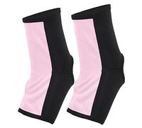 LDAUYZLING BN FIGHT Muay Thai MMA Ankle Support Wraps Breathable Ankle Guard for Muay Thai L Size (Rosa)