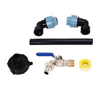 LDAUYZLING codo IBC adaptador contenedor tanque cuello de cisne salida grifo conector para llenar regadera (Un conjunto de modelos que elevan la altura)