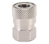 LDAUYZLING Conector de recarga de CO2 Adaptador de llenado de gas de acero inoxidable 304 Acoplamiento de rosca hembra 1/8NPT