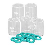 LDAUYZLING Juego de vasos de vidrio para soldadura con junta tórica, 5 uds., 10 Uds., para consumibles de soldadura WP 9 20 25 17 18 26