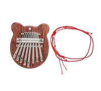 LDAUYZLING Kalimba de 8 tonos, mini piano de pulgar, regalo para niños, instrumentos de ocio al aire libre, forma de oso.