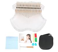 LDAUYZLING Kalimba - Pulgar transparente portátil de 17 teclas para instrumentos de 2 dedos para principiantes