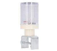 LDAUYZLING Lámpara de advertencia solar LED roja azul intermitente panel solar luz estroboscópica para construcción de carreteras nocturnas