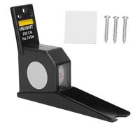 LDAUYZLING Medidor de altura de 2 metros, cinta métrica retráctil, regla, herramienta de medición de metal (Negra)