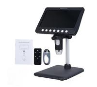 LDAUYZLING Microscopio Digital 5 Millones de píxeles Ampliación 1200x con Pantalla HD de 7,0 Pulgadas 8 Luces LED de Alto Brillo Sistemas compatibles para XP/Vista/Win7/8/10/11,