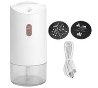 LDAUYZLING Mini humidificador de aire recargable USB de 300 ml con luz ambiental de proyección para uso en el hogar, la oficina y el automóvil (Blanca)