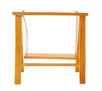 LDAUYZLING Miniatura Casa de Muñecas Columpio 1:12 Figura de Modelado Porche Muebles de Madera Suministros Mini Accesorios para la Casa (Color Madera)