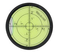 LDAUYZLING Nivel de burbuja circular luminoso de aleación de aluminio horizontal nivelador de bola para trípode de cámara RV 60 x 12 mm