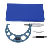 LDAUYZLING Outside Micrometer Set 0.0001in Accuracy 3 to 4in Measuring Range Machinist Micrometer for Length Diameter Thickness Measurement
