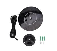 LDAUYZLING Panel solar de 10 W 5 V de conversión eficiente de forma redonda para cámara de seguridad al aire libre, luz LED