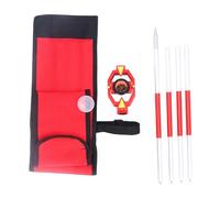 LDAUYZLING Prisma de topografía de estación total 25,4 mm de diámetro efectivo 17,5 mm Mini prisma de encuesta constante con 4 polos para