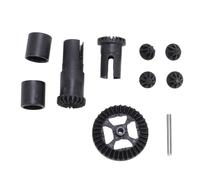 LDAUYZLING RC coche delantero trasero diferencial piñón engranaje plástico resistente rendimiento estable diferencial conjunto ajuste para HS18301 HS18302 HS18303 HS18304