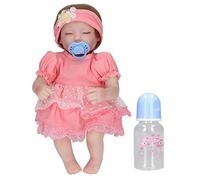 LDAUYZLING Reborn Baby Dolls Cute Fun Standable Realista Suave Silicona Girl Baby Doll Juguetes para 3 años y más 13.8in