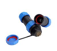 LDAUYZLING SP21 IP68 2/3 /4/5 /7/9 /12pin Cable de Enchufe de aviación Impermeable en Conector en línea (12 Pines)