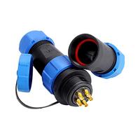 LDAUYZLING SP21 IP68 2/3 /4/5 /7/9 /12pin Cable de Enchufe de aviación Impermeable en Conector en línea (5 Pines)