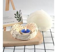 LdawyDE Silicona para Moldes 3D Alas de Angel Portavelas Adornos Silicona Alimentaria Moldes para Jabón Moldes para Almacenaje, Suaves y Fáciles de Soltar