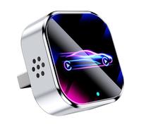 LDBKFD 2 en 1 Adaptador CarPlay Inalámbrico para Mitsubishi Eclipse Cross 2018-2023, Dongle Mini USB Convierte Cableado A Inalámbrico, WiFi 5GHz,Silver