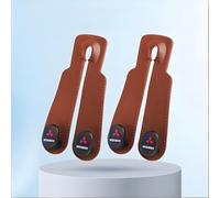 LDBKFD 2 Piezas Ganchos para Asiento de Coche para Mitsubishi Shogun IV (3-Door) 2011-2019, Gancho para Coche Accesorios Interior para Automóvil Colgar Bolsosy,Brown