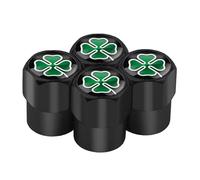LDBKFD 4 Piezas Válvula de Neumático de Coche para Alfa Romeo Stelvio 2022-, Tapones Válvulas Cubierta Neumático Tapones Coche,Black
