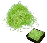 LDBKLGHJ 200 gramos Virutas de Papel para Regalos, de Papel Tisú Triturado Relleno de Kraft Triturado, Proporcionar una Buena Decoración y Protección para los Regalos (Verde)