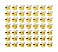 LDBKLGHJ abejas decorativas, 50 piezas abejas decorativas, abejas, abejas, abejas, abejas, decoración de abejas, lana de fieltro, decoración artesanal para fieltro de abeja, mini abeja artesanal