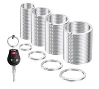 LDBKLGHJ Anillas Para Llaveros - Robustas Argollas De Acero En Diferentes Tamaños, Ideal Para Manualidades Y Diversos Proyectos