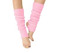 LDBKLGHJ calentadores piernas mujer, calentadores piernas, Calentadores de Piernas Ballet con Orificio para el Talón para Mujer 40cm - Calcetines de Protección para Bailarinas