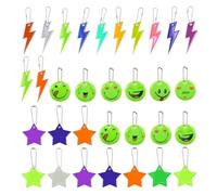 LDBKLGHJ Colgante Reflectante Llavero Reflector para Adultos Noche Caminar Ejecutar Ciclismo 32 Piezas