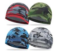 LDBKLGHJ Conjunto de 4 Bandanas - Sotocasco de Gorra de Ciclismo, Sotocasco para Moto de Verano, Bandana de Cabeza, Ropa de Ciclismo, Durag de Verano para Hombre