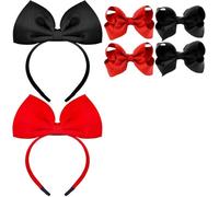 LDBKLGHJ Diademas de Alicia en el País de Las Maravillas - Lazos de Pelo para Mujer y Niña, Diademas Negras, Lazos Negros, Headband - Ideal para Cada ocasión