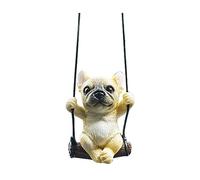 LDBKLGHJ Divertido colgante de espejo de coche Bulldog Francés decoración de espejo retrovisor de coche colgante de espejo de coche lindos adornos para puertas de espejo de coche hogar u oficina
