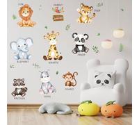 LDBKLGHJ Pegatinas de Pared Decorativas y Adhesivas - Vinilos Decorativos Infantiles, Pegatinas de Animales para el Hogar y la Habitación - Papel Pintado Autoadhesivo, Diseño 'El Cuarto Mono'