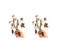Ldbuejiaja 2 enredaderas Hábitat para pequeños reptiles, mascotas, incluyendo cangrejos ermitaños y geckos crestas, fácil de limpiar, accesorios de paisajismo para acuarios