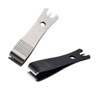 Ldbuejiaja 2 unidades de cortadores de línea de pesca Nipper con gancho limpiador de ojos, herramienta de corte, tijeras de acero inoxidable, tijeras de acero inoxidable