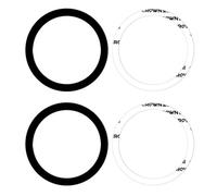 Ldbuejiaja 4 círculos con pegatinas de metal que suenan para tabletas. Orientación óptima de la carga inalámbrica mediante una sencilla aplicación adhesiva Mejora el timbre de la carga inalámbrica