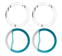 Ldbuejiaja 4 círculos con pegatinas de metal que suenan para tabletas. Orientación óptima de la carga inalámbrica mediante una sencilla aplicación adhesiva Mejora el timbre de la carga inalámbrica