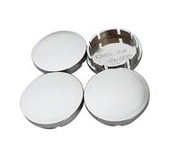 Ldbuejiaja 4 unids/set negro/plata 56mm Auto rueda centro tapa para llantas bujes ABS tapa vehículo rueda para llantas centro ABS neumáticos protectores