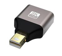 Ldbuejiaja Alto ancho de banda 8K @ 60Hz Adaptador DP1.4 32, 4 Gbit/s Transferencia de Datos Compatibilidad con Varios Dispositivos Apto para Viajes