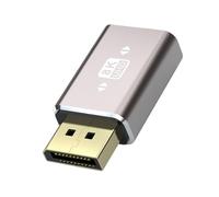 Ldbuejiaja Alto ancho de banda 8K @ 60Hz Adaptador DP1.4 32, 4 Gbit/s Transferencia de Datos Compatibilidad con Varios Dispositivos Apto para Viajes