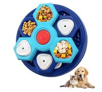Ldbuejiaja Comedero para perros resistente y lento diseño giratorio de 3 etapas que promueve la masticación y evita el riesgo de asfixia