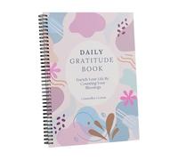 Ldbuejiaja Diario diario de gratitud con indicaciones guiadas Planificador Establecer objetivos de gratitud Cuaderno para pensamiento positivo diario planificador diario