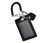 Ldbuejiaja Estuche para tarjetas de fotos, gatos bonitos, soporte para tarjetas de fotos, tarjetero, soporte para tarjetas de bus, protección, lazos, fotos, fundas protectoras