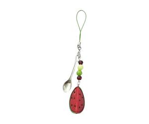 Ldbuejiaja Fundas de teléfono inspiradas en frutas colgantes, llaveros, plástico resistente, artesanía para mujeres y niñas, accesorios, accesorios elegantes para bolsos