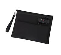 Ldbuejiaja Gancho de contraseña antirrobo, bolsa para portátil cifrada y seguridad informática, dimensiones 11, 42 x 8, 66 x 10 pulgadas, bolsa de estudiante para uso profesional, Negro