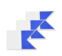 Ldbuejiaja Hecho de 3 emblemas resistentes a la decoloración, tela de alta calidad, insignia de bandera bordada, ideal para mochilas y sombreros, parches de banderas de Buceo